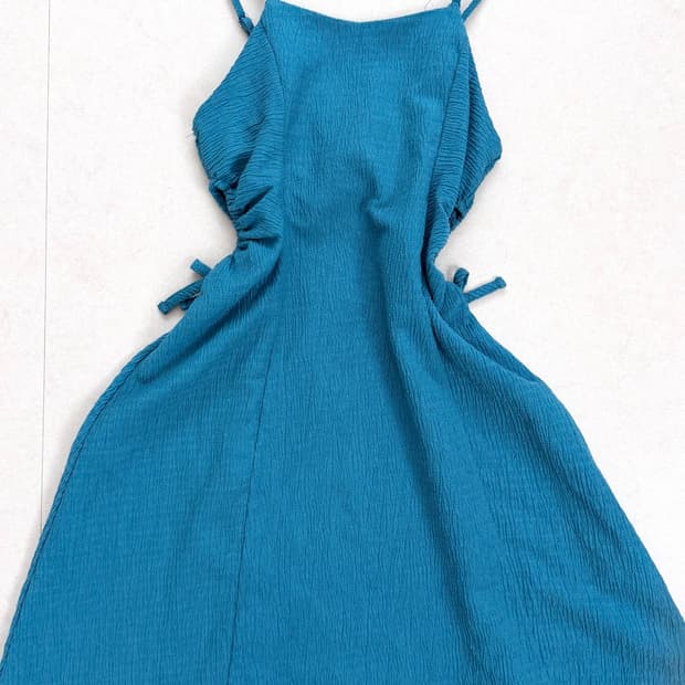 ์ฒญ๋ก ๋ฏผํธ ๋์ ์ํผ์ค mint sleeveless onepiece