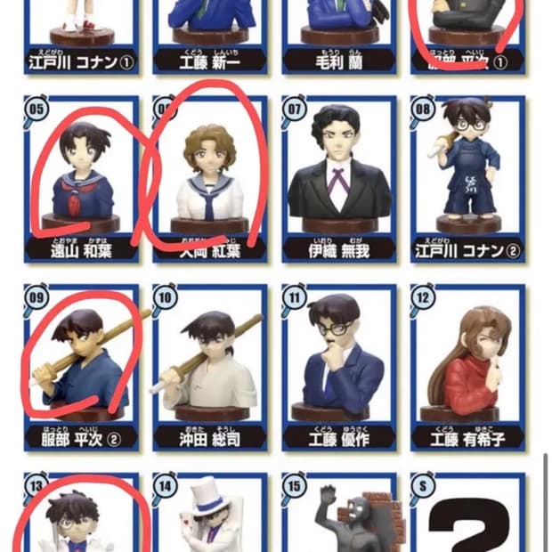 명탐정코난4 피규어 후루타 초코에그