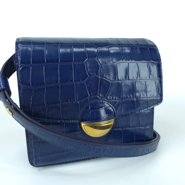 프로엔자슐러 dia day 디아 데이 크로커다일 크로스바디백 네이비

