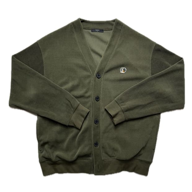 Topten 강아지 로고 카키 니트 중고 구제 빈티지