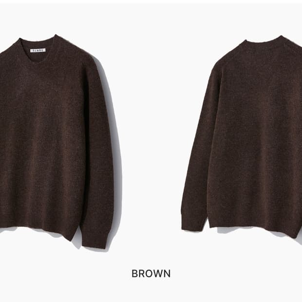 수아레 브라운 니트