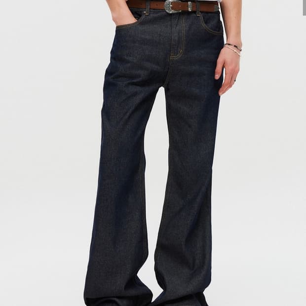 시그니처 플레어 데님 팬츠 인디고 M