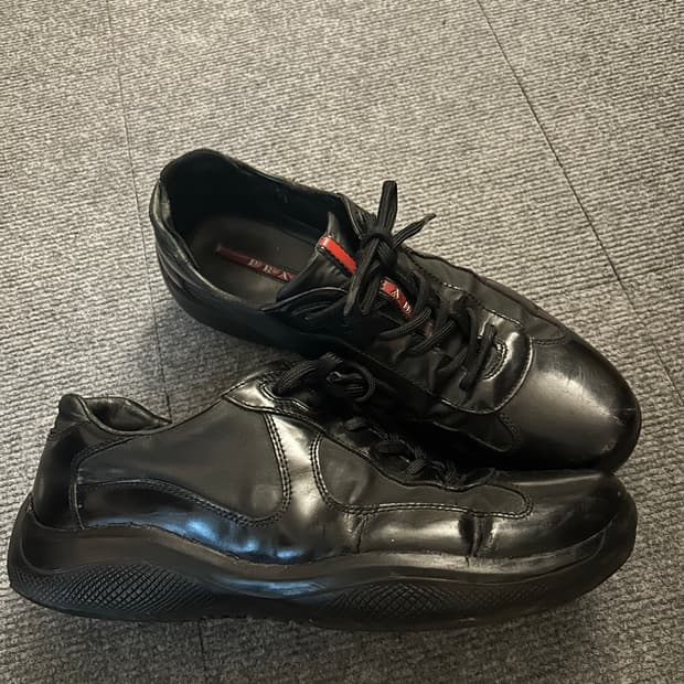 prada 스포츠 아메리카컵 나일론 블랙 8 (270~275)