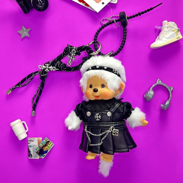 🖤블랙 크롬 하이틴 정품몬치치  커스텀키링