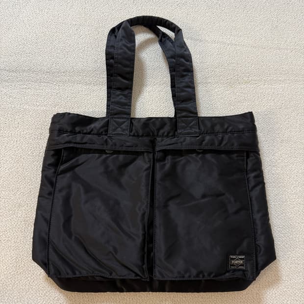 PORTER 신형 포터 탱커 토트백 블랙