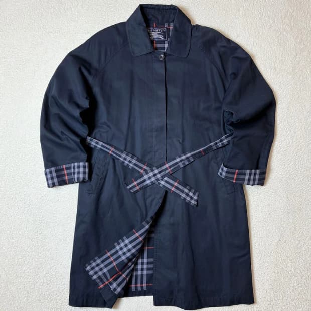 버버리 90's 재팬 벨티드 트렌치 코트 PN6655