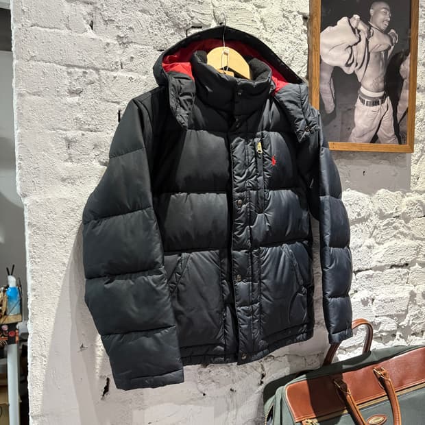 폴로 빈티지 래드포니 후드패딩 자켓