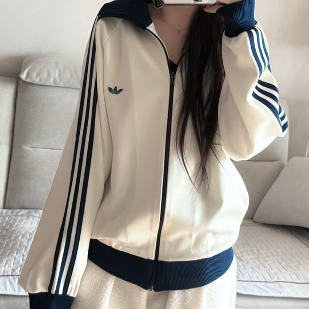 아디다스 서독제 크림블루 져지 