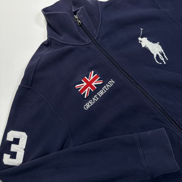 폴로 빅포니 브리튼 코튼 집업 자켓 