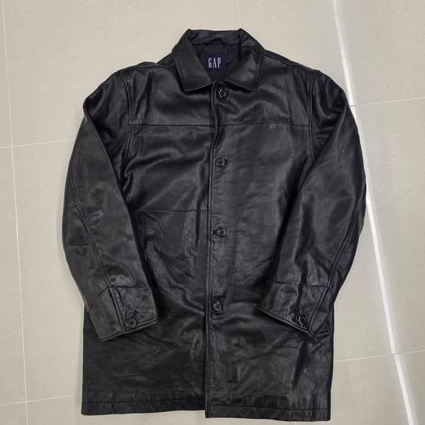 올드 갭 레더 카코트 L