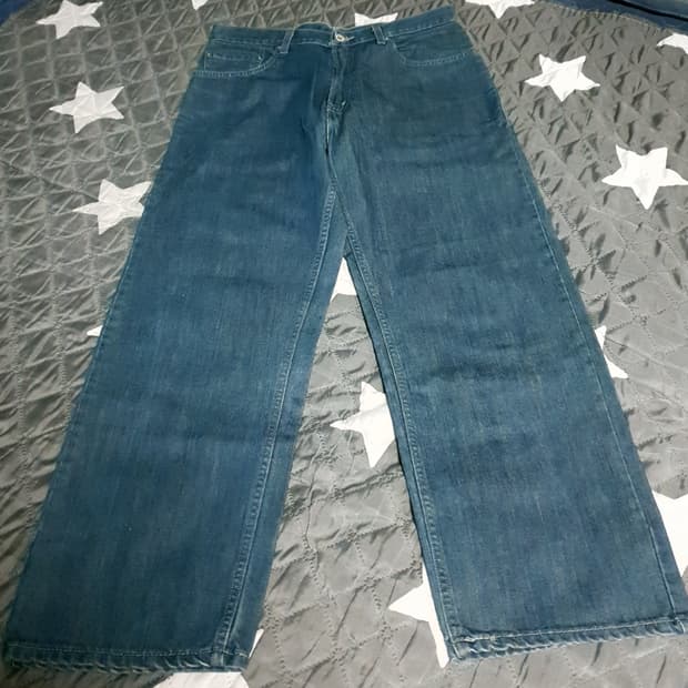 리바이스 569 루즈 스트레이트 은장자수 데님팬츠 (33)