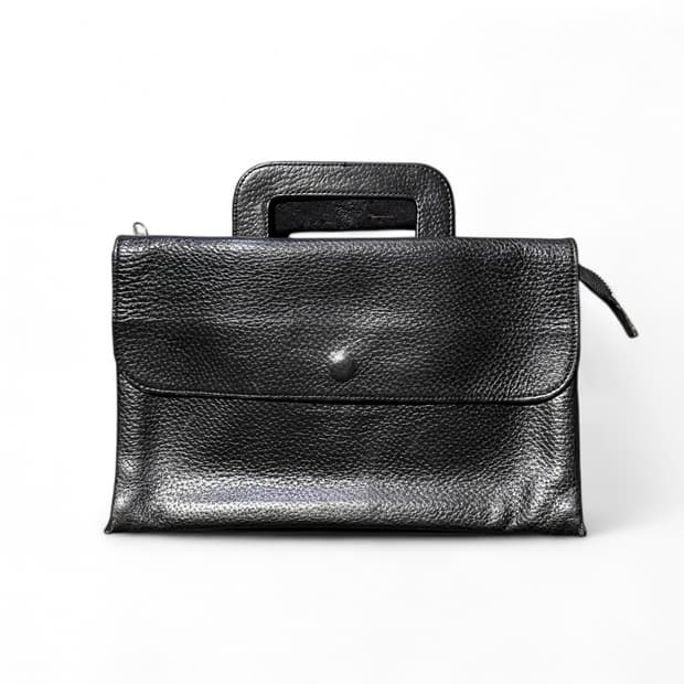 꼼데가르송 트리콧 레더 핸드백