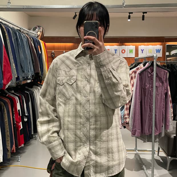 랭글러 웨스턴 셔츠  