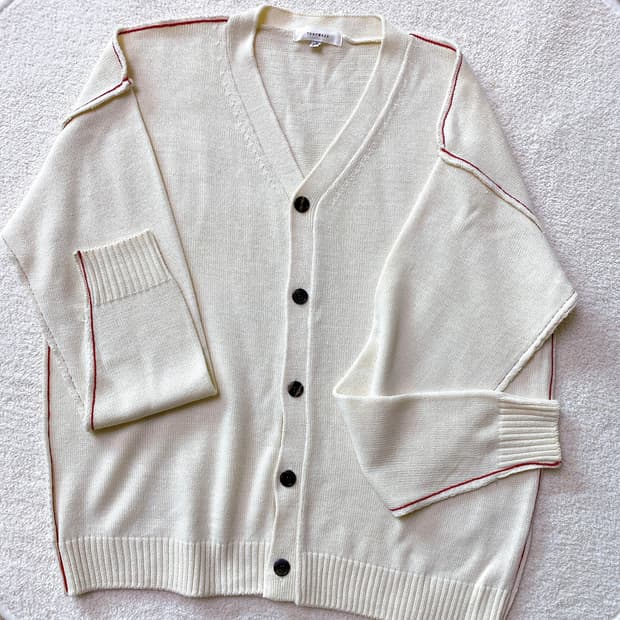 TONYWACK 토니웩 스티치 울 가디건 (L)