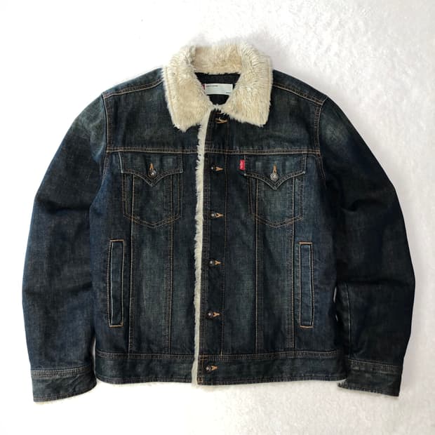 리바이스 데님 쉐르파 자켓 