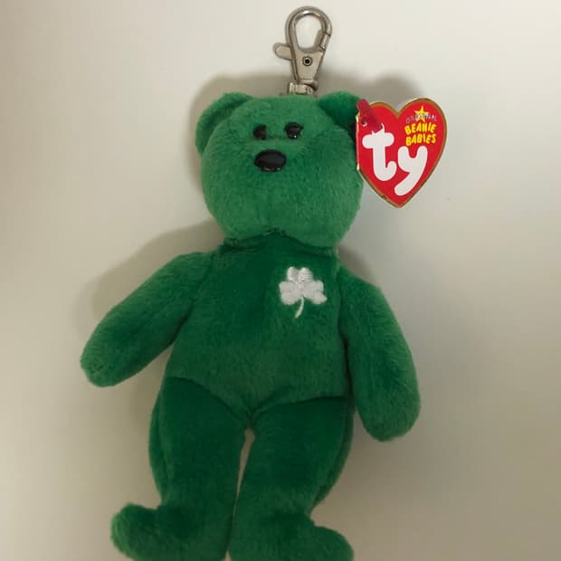 Ty beanie babies ty베어 빈티지 인형 키체인 플러시 키링