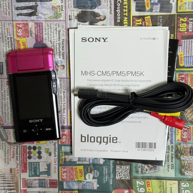 소니_Sony bloggie mhs-pm5 Pink 