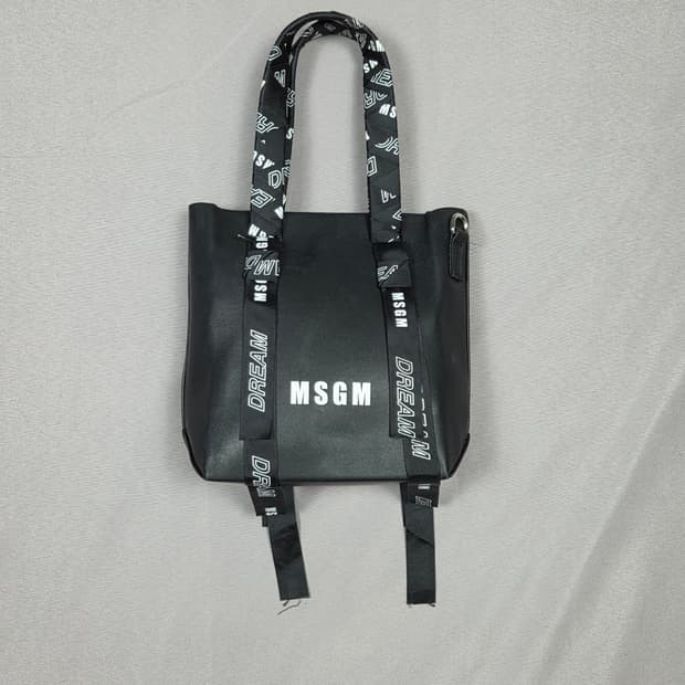 [MSGM] 드림 로고 레터링 스트랩 미니 토트백 | G00014