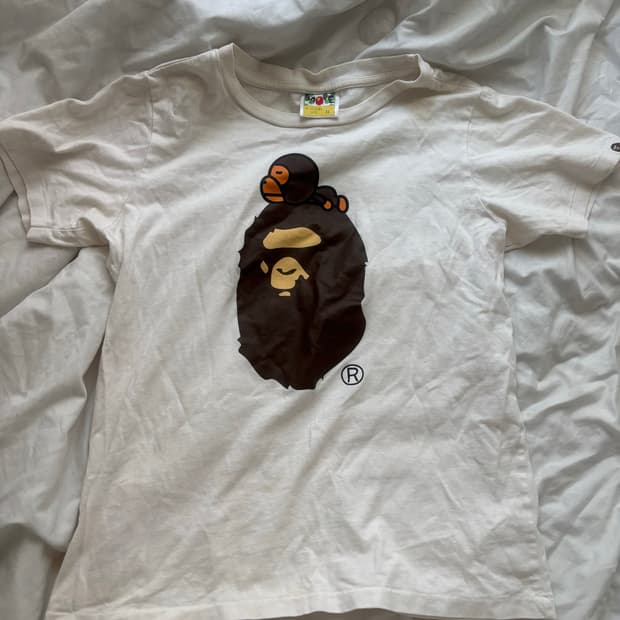 bape 베이프 사루 마일로 반팔 티셔츠
