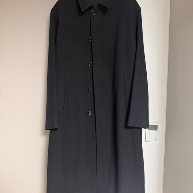 르메르 스트레이트 코트 블랙 50