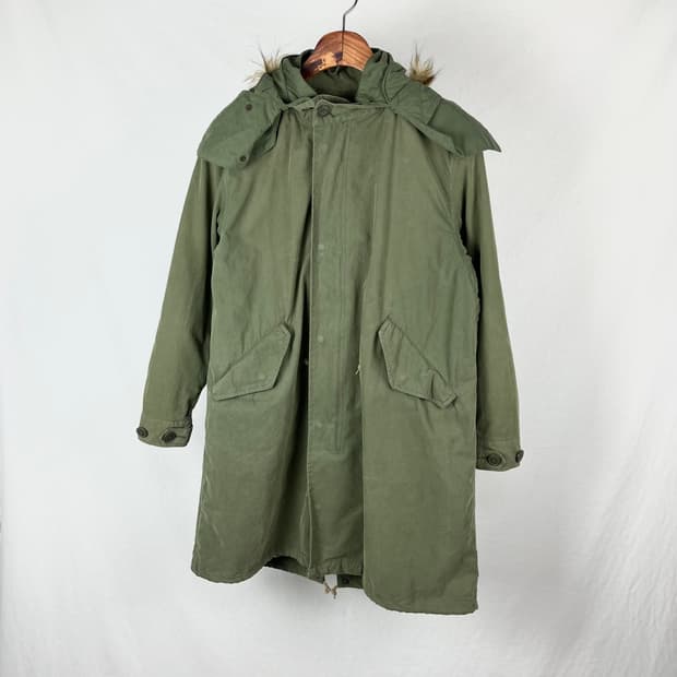 Vintage 카키 컬러 야상 