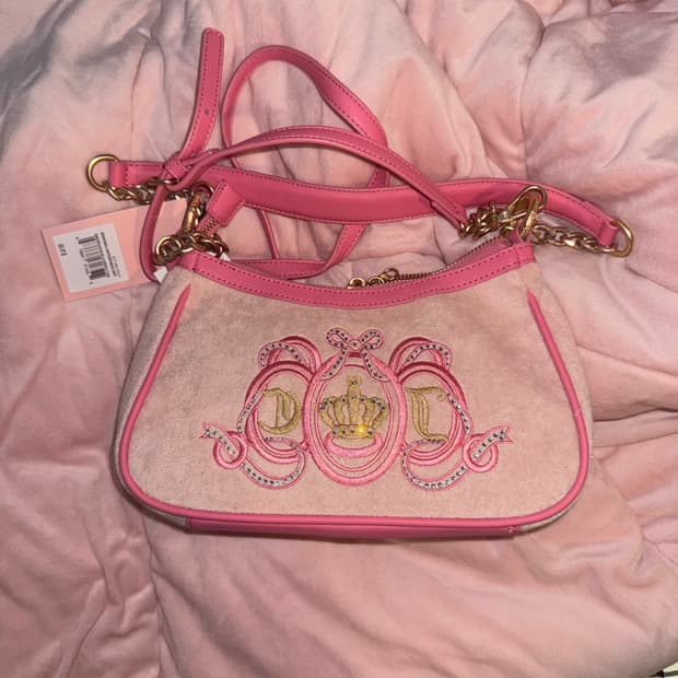 쥬시꾸뛰르 핑크 러버스클럽 미니백 숄더백 베메클 히메갸루 빈티지 베이비 