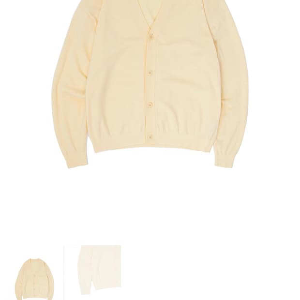 [마티스 더 큐레이터] V넥 가디건 _옐로우 (2 size)