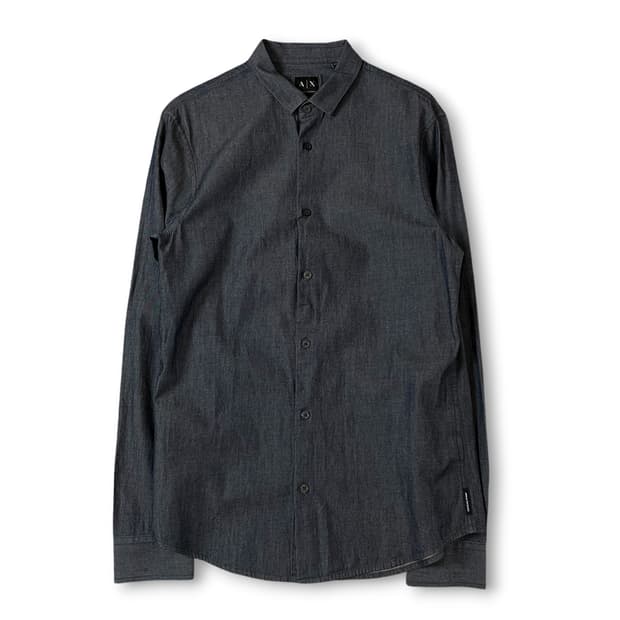 아르마니익스체인지 데님 긴팔 셔츠 M