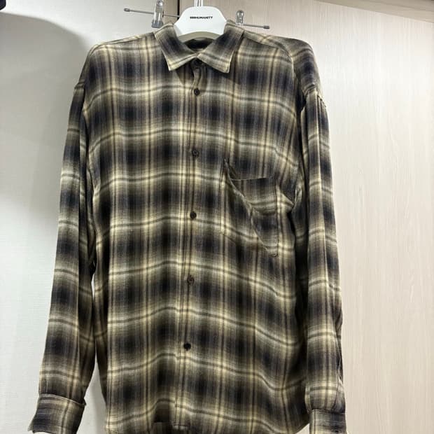 폴리테루 멀티브라운 체크셔츠