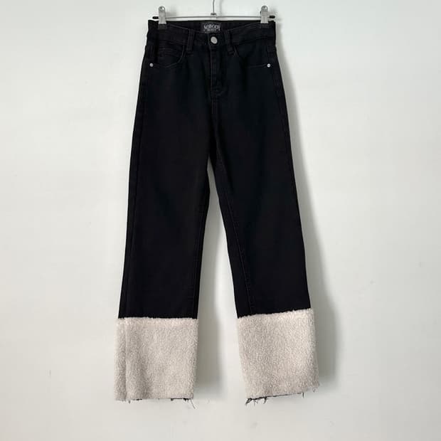 Sherpa point pants / black