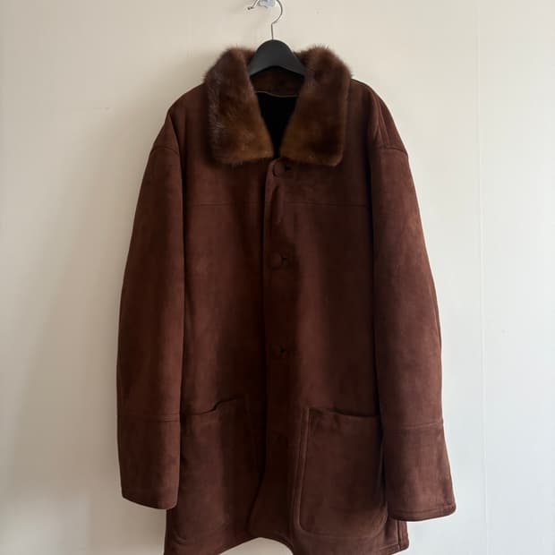 리얼 양털 무스탕 