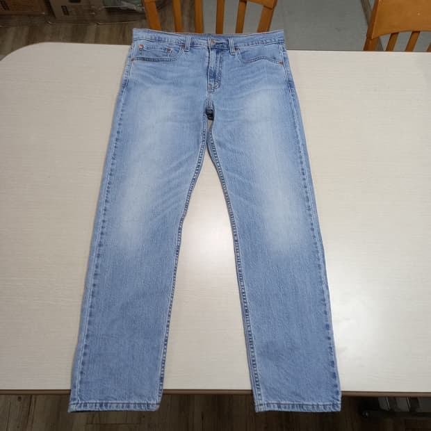 32 리바이스502 워싱 스판 슬림일자 연청 32-390