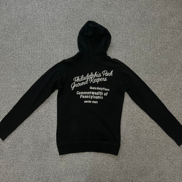 Stooge&Co Lettering black Hoodie zip-up