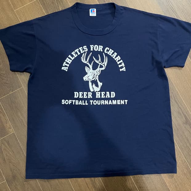 (XL) 90s Made in USA 러셀 반팔 티셔츠