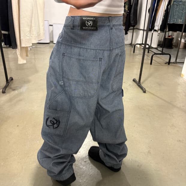 빈티지 힙합 데님팬츠