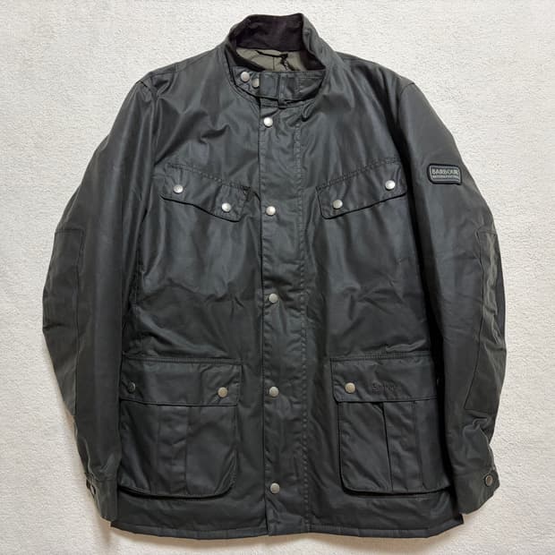 [M] 바버 인터내셔널 왁스드 듀크 자켓 (올리브) 택채 새상품