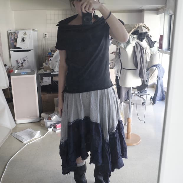 Comme des garcons unbal skirt