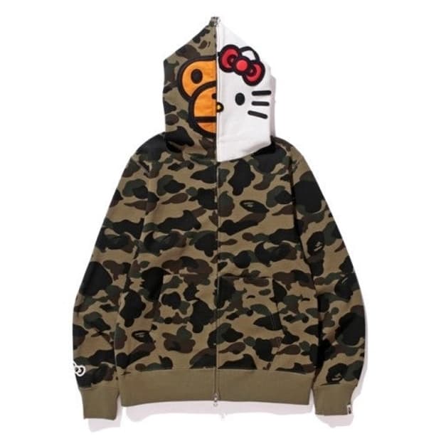 Bape 베이프 키티 콜라보 후드집업 L