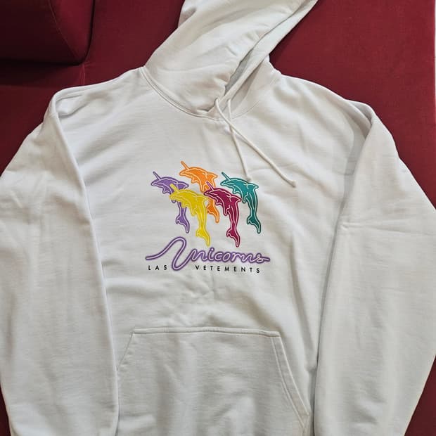 [L] 베트멍 유니콘 에디션 후드 화이트
