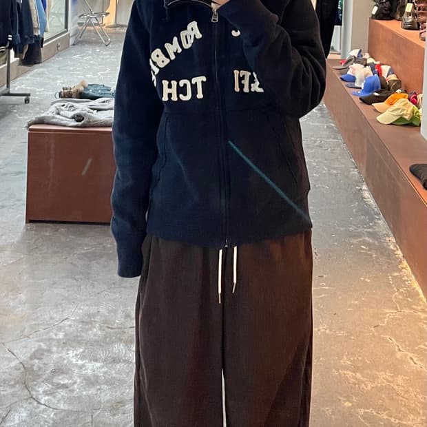 아베크롬비 네이비 양털 후드집업 H828