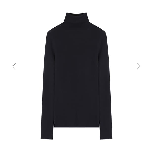 후왓웨어 Flow soft Turtleneck 네이비 새상품(내용필)