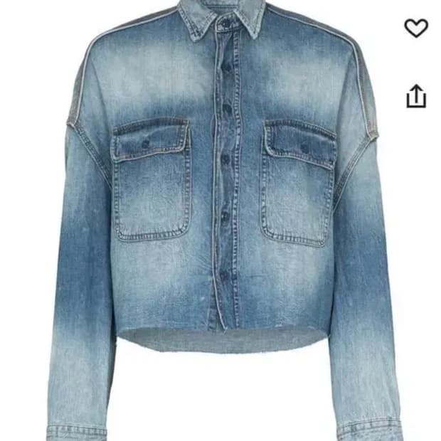 R13 데님 셔츠 xs