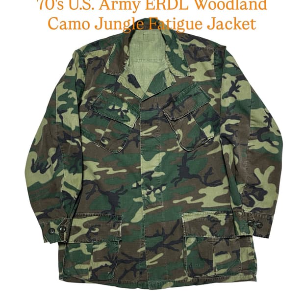 70‘s 미군 ERDL Woodland Camo 정글퍼티그 자켓