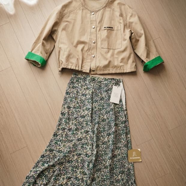 택달린새상품 롱 플라워 스커트