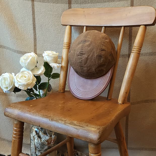더블알엘 모자 리미티드 에디션 a2 오일 클로스 말가죽 트리밍 롱빌캡