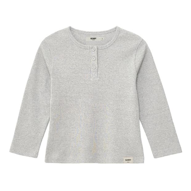 새상품 택포) 글로니 3/4 버튼티 멜란지 그레이