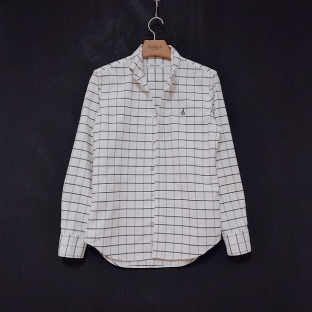 BEANPOLE 빈폴 체크 긴팔 남방