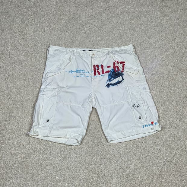 [폴로 랄프로렌] RL-67 코튼 나일론 카고 하프팬츠 | S00047