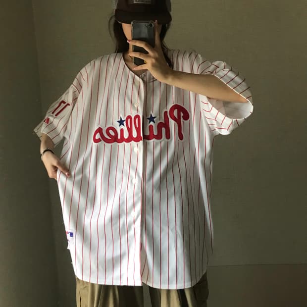 마제스틱 오버핏 반팔유니폼