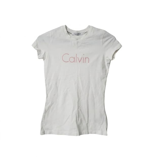 Calvin klein 캘빈클라인 여성 반팔 티셔츠 슬림핏 핑크  XS